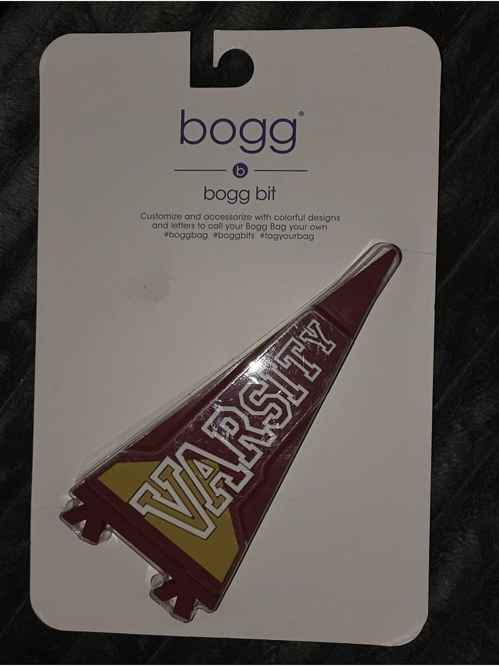 Varsity Pennant Bogg Bagg Bit - Maroon and Gold BNIP
